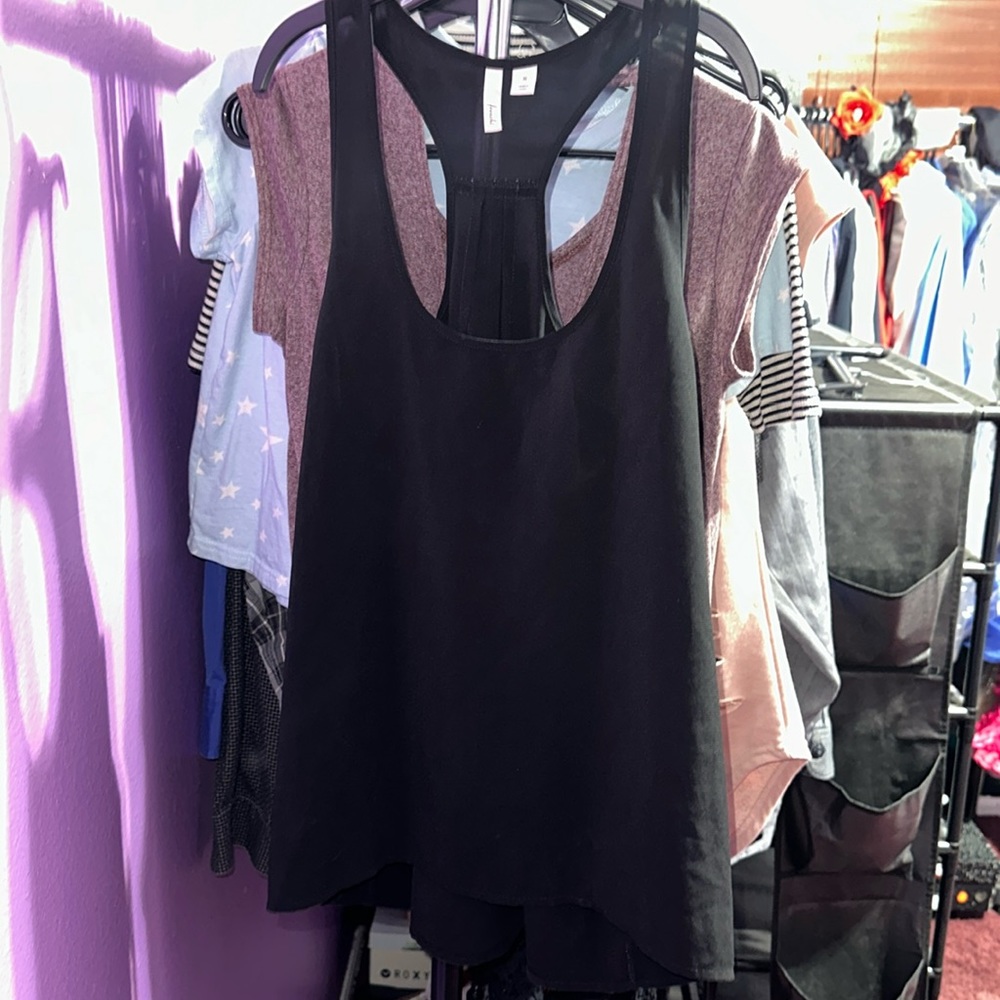 Black tank top